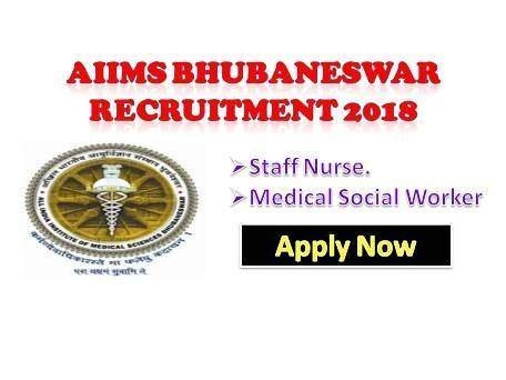 AIIMS Bhubaneshwar Staff Nurse jobs