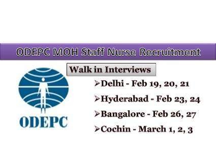 ODEPC Recruitment MOH Nursing Job