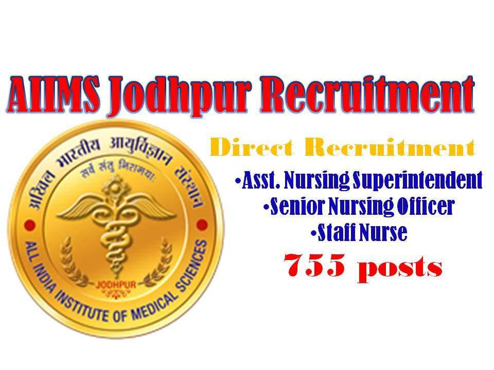 AIIMS Jodhpur Recruitment 2018