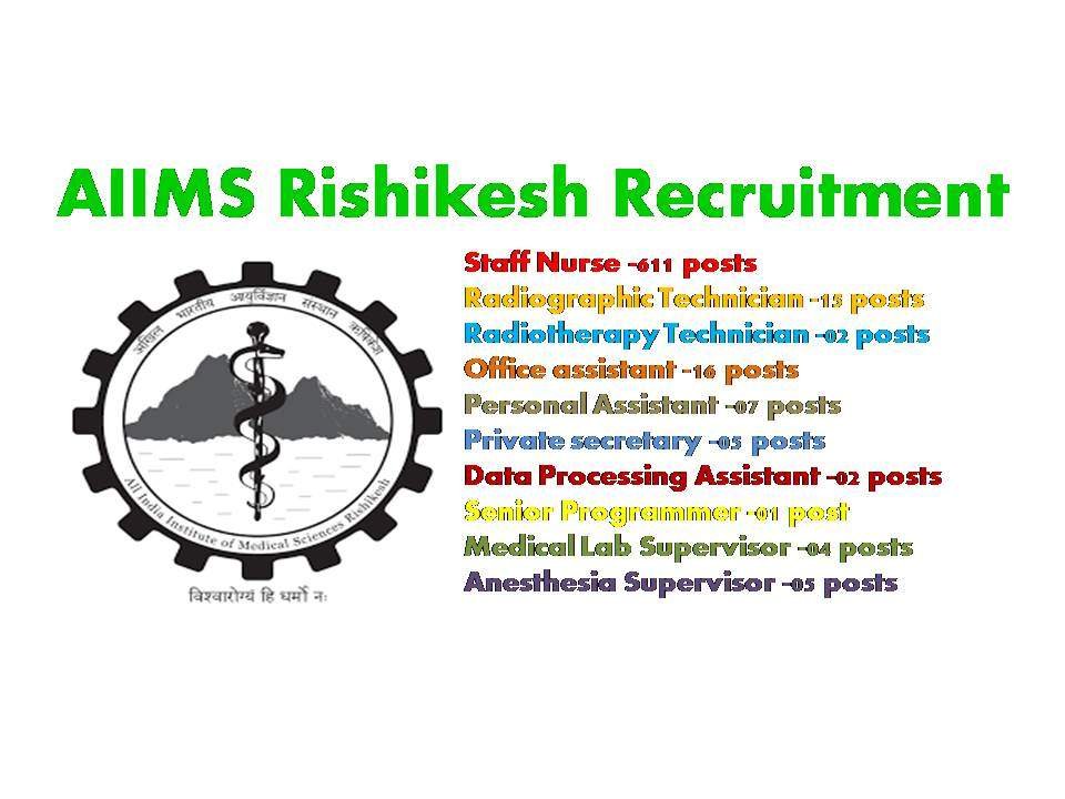 AIIMS Rishikesh Recruitment 2018