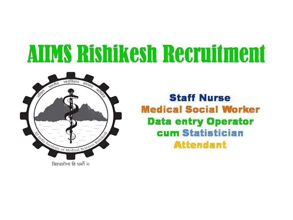AIIMS Rishikesh Recruitment 2019