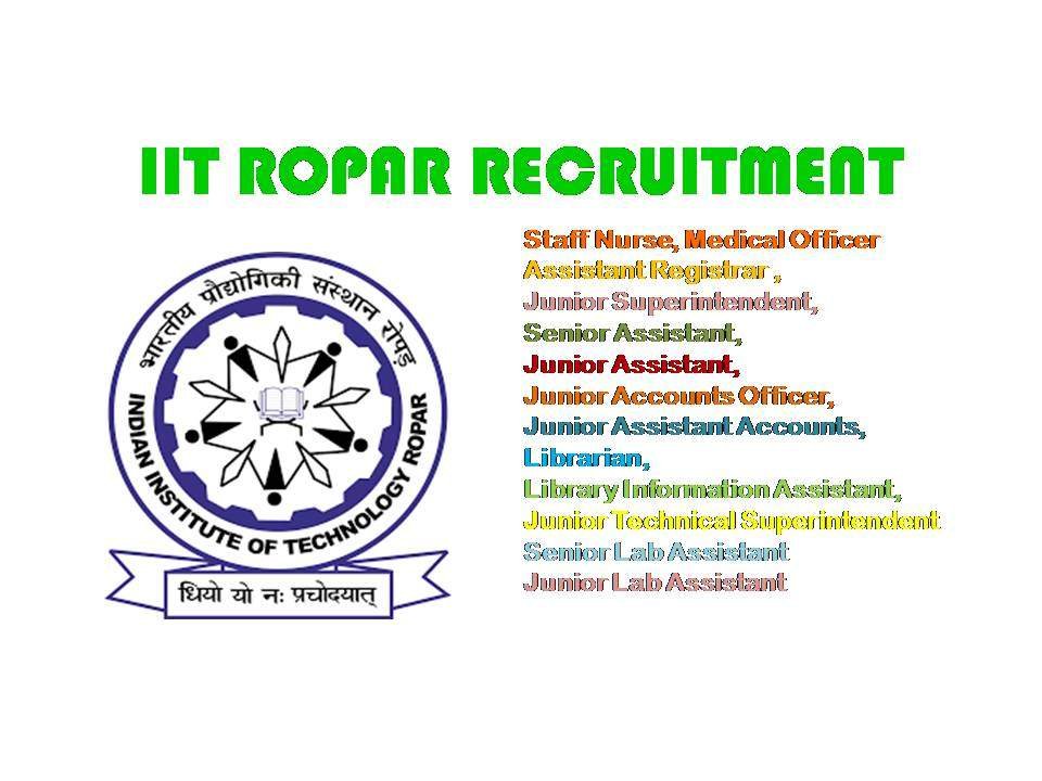 IIT Ropar recruitment