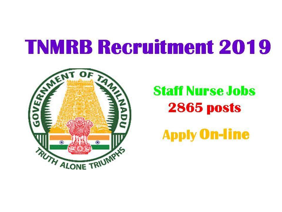 TNMRB Nursing Recruitment 2019