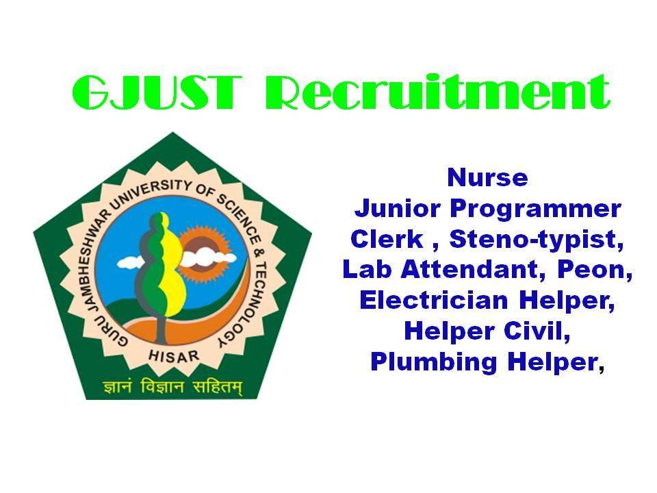 GJUST Recruitment