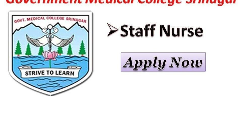 Government Medical College Srinagar Recruitment 2019