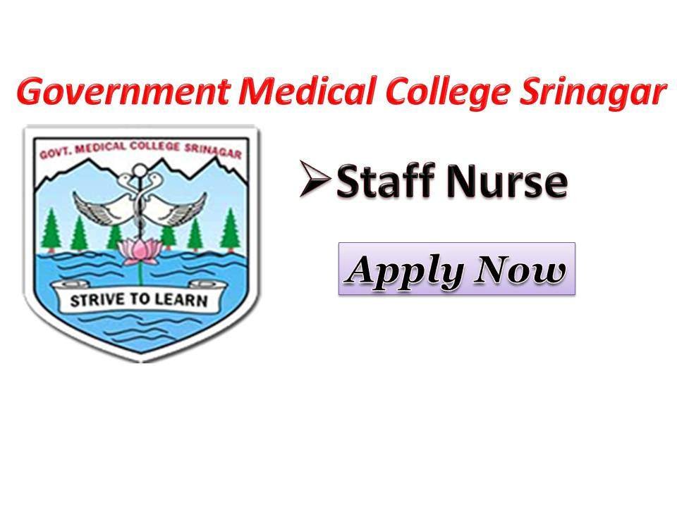 Government Medical college Srinagar Recruitment.