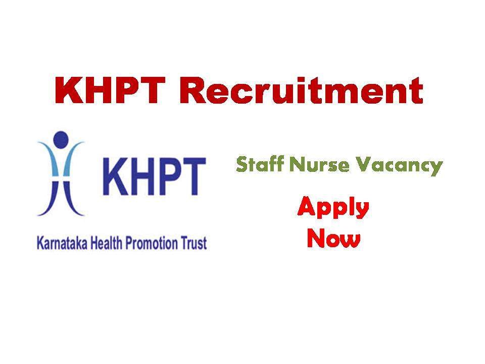 KHPT Karnataka Staff Nurse Vacancy