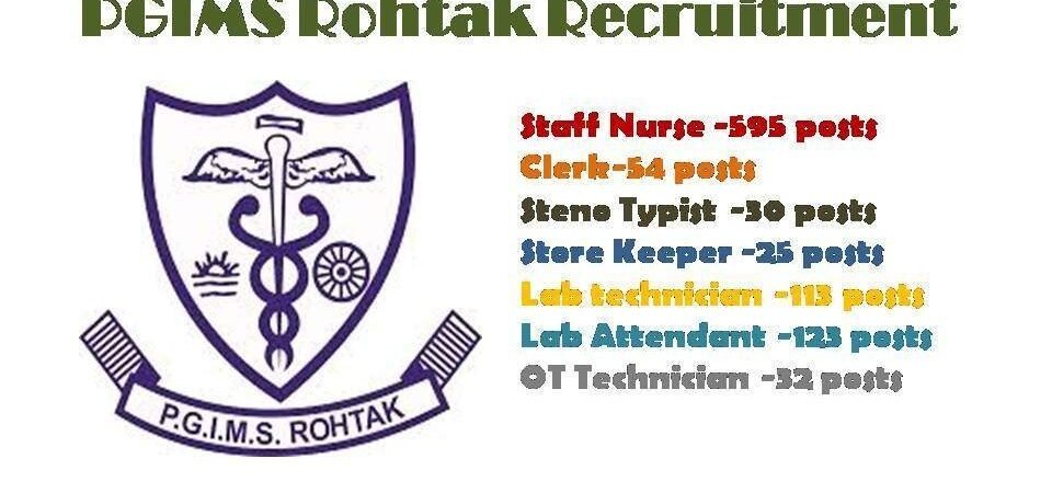 PGIMS Rohtak Recruitment 2019 Latest Staff Nurse Jobs