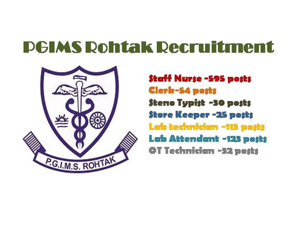 PGIMS Rohtak Recruitment