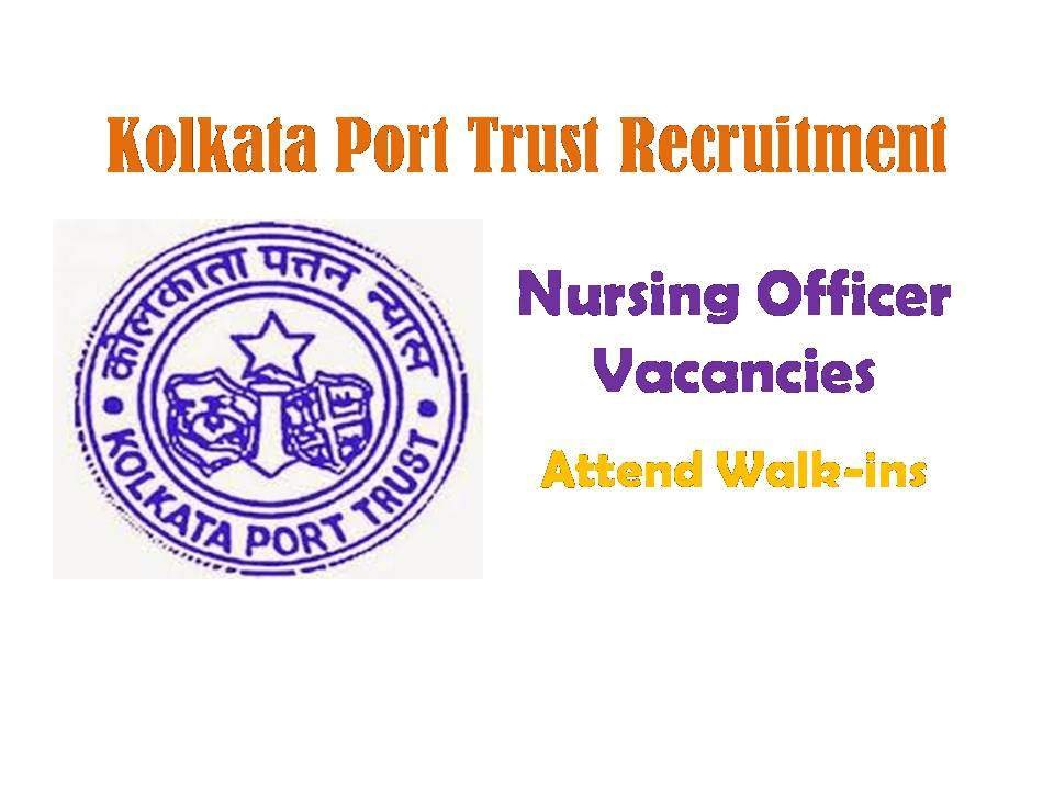 Kolkata Port Trust Recruitment 2020
