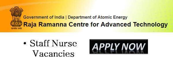 RRCAT Staff Nurse Recruitment 2019
