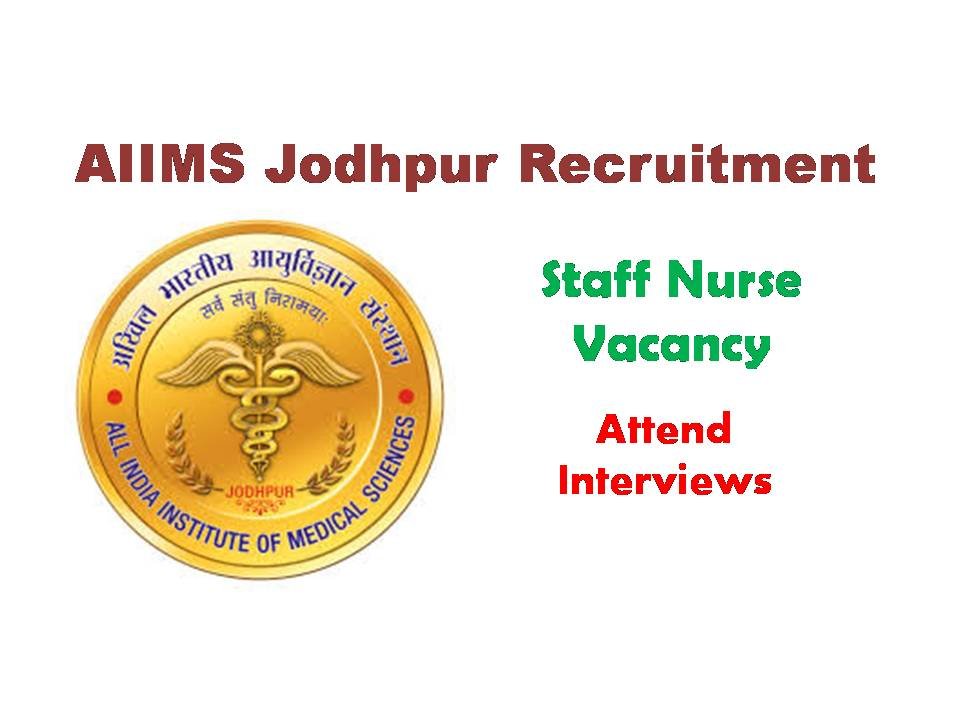 AIIMS Jodhpur Recruitment 2020