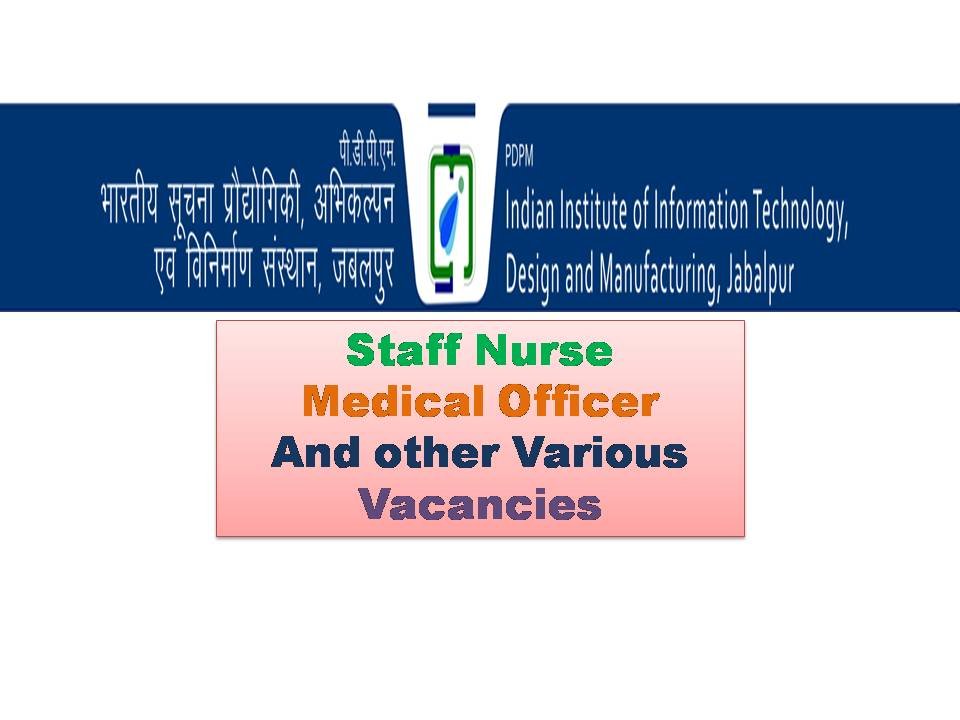 IIITDM Jabalpur Recruitment 2019