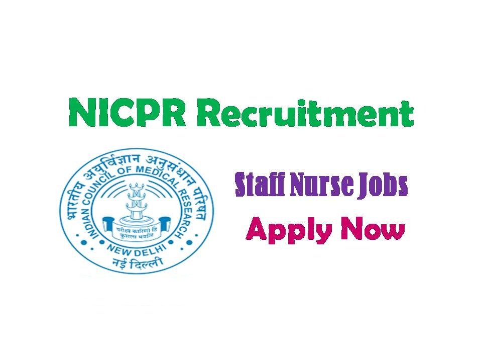 ICMR- NICPR Recruitment