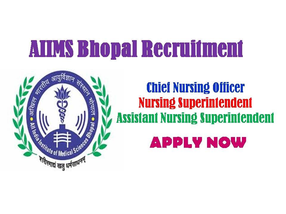 AIIMS Bhopal Recruitment 2019 - 2020