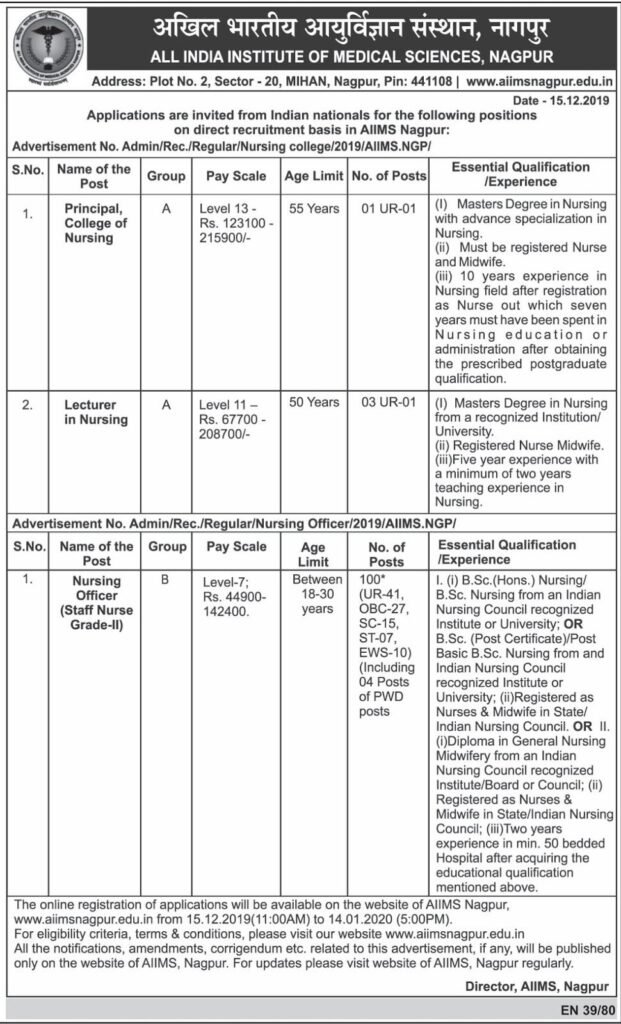 aiims-nagpur-recruitment-2020