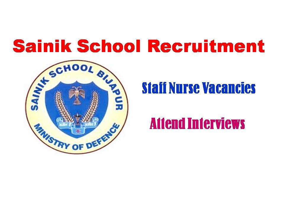 Sainik School Bijapur Recruitment