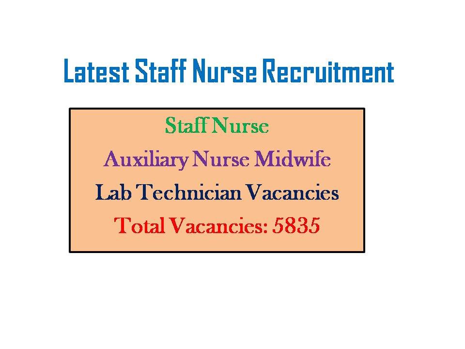Latest MP Staff Nurse Vacancy