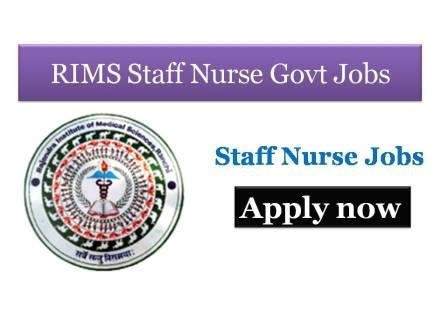 RIMS Staff Nurse Govt