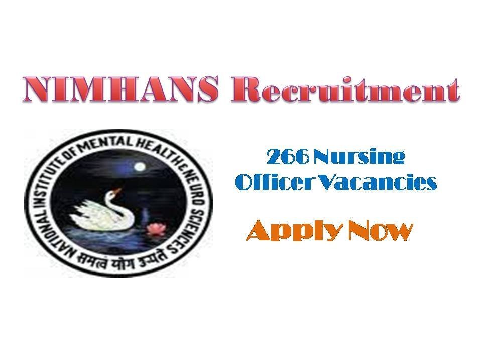 NIMHANS Recruitment 2021