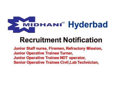 Staffnurse Vacancy in Midhani
