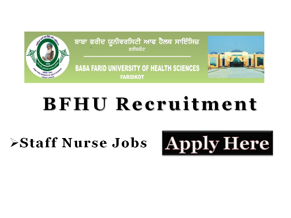 Staff Nurse Jobs At BFHU