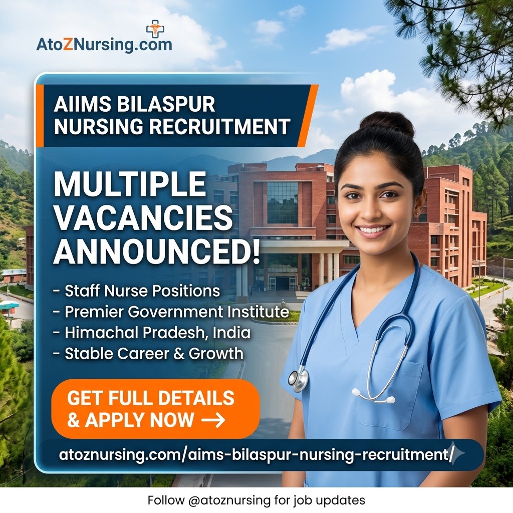 AIMS Bilaspur Nursing Recruitment,AIIMS, AIIMS Bilaspur, AIIM Nursing Jobs,