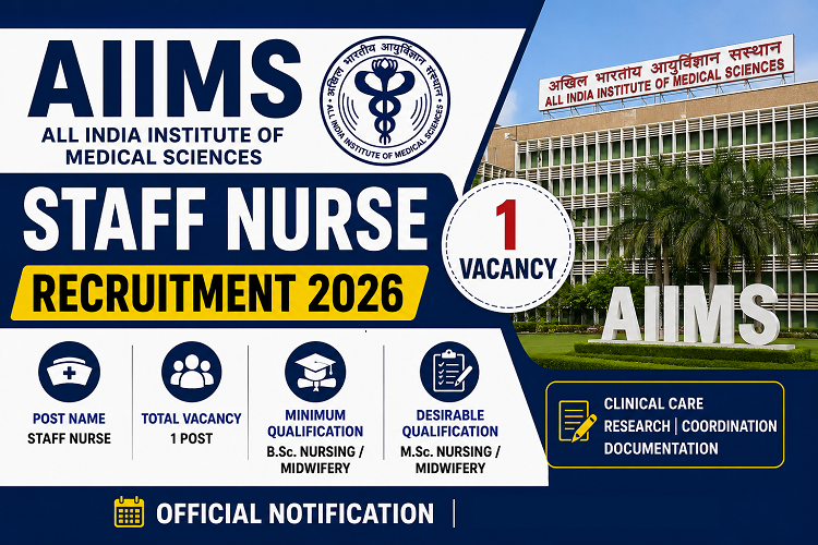 AIIMS Staff Nurse Recruitment 2026